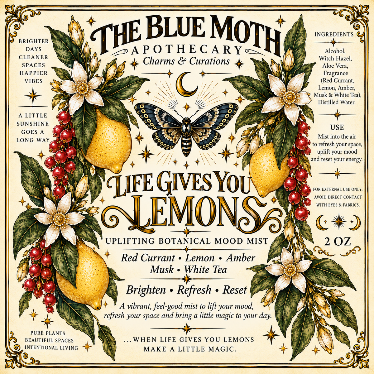 WHEN LIFE GIVES YOU LEMONS
Mood + Linen Spray
2oz