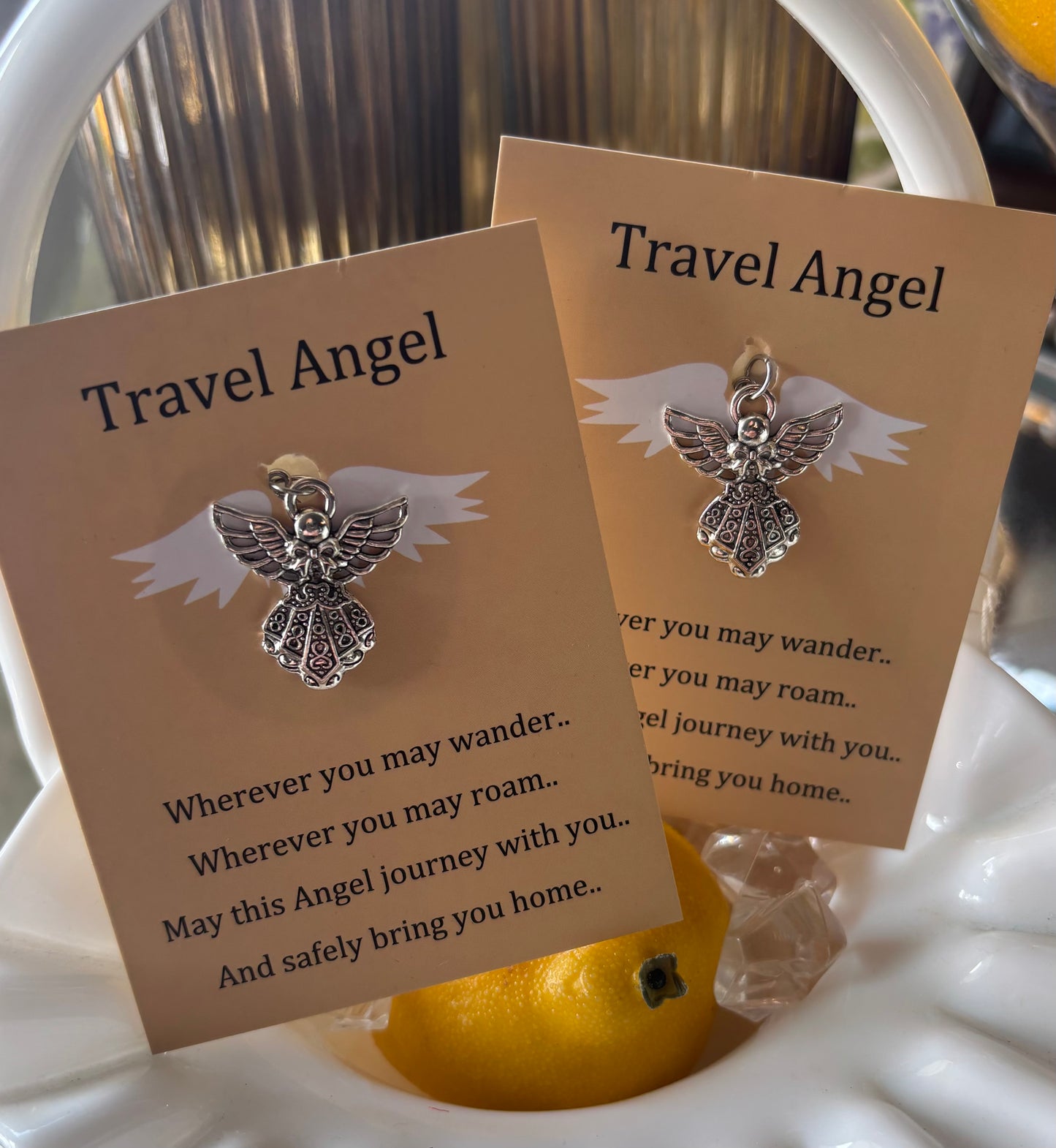 Travel Angel Clip
Guardian Angel Purse Charm & Keychain