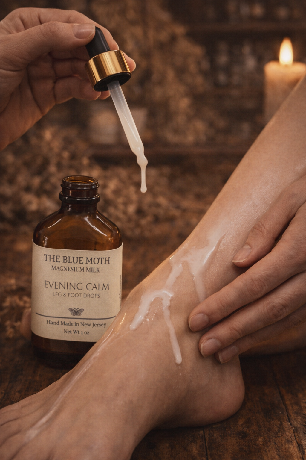 Evening Calm Magnesium Leg and Foot Milk Drops 1 Ounce