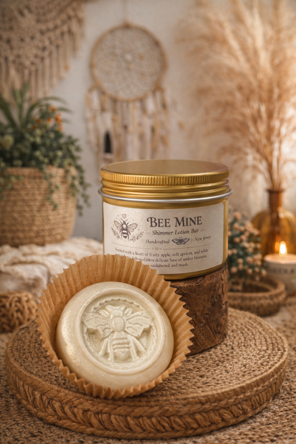 Bee Mine Triple Butter Shimmer Lotion Bar