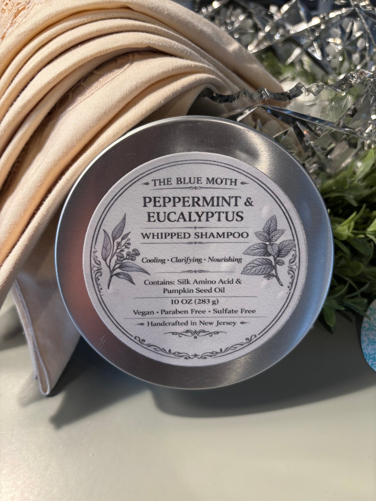 Peppermint Eucalyptus Whipped Shampoo With Silk Protein