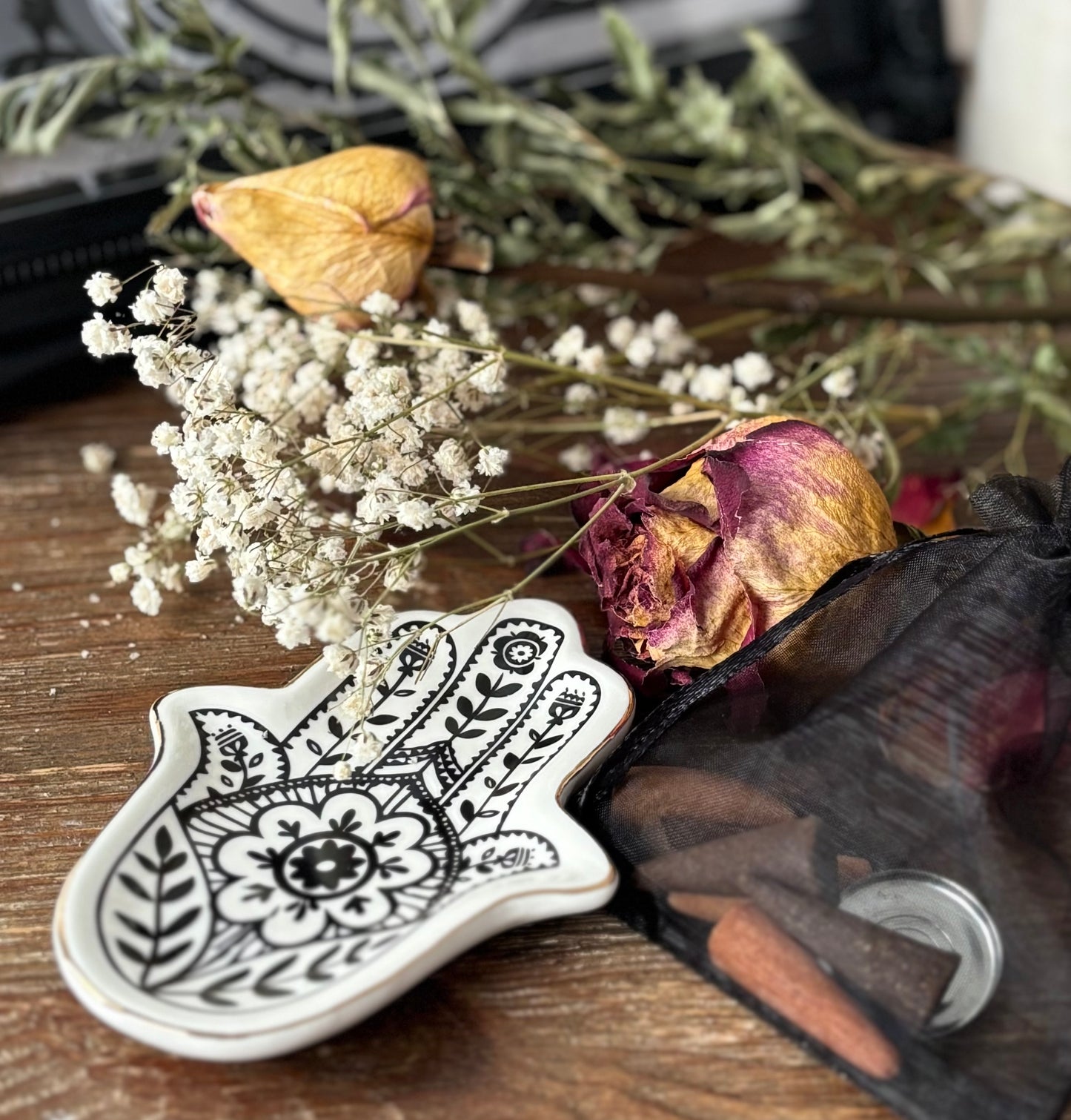 Ceramic Incense and Sage Burning Tray