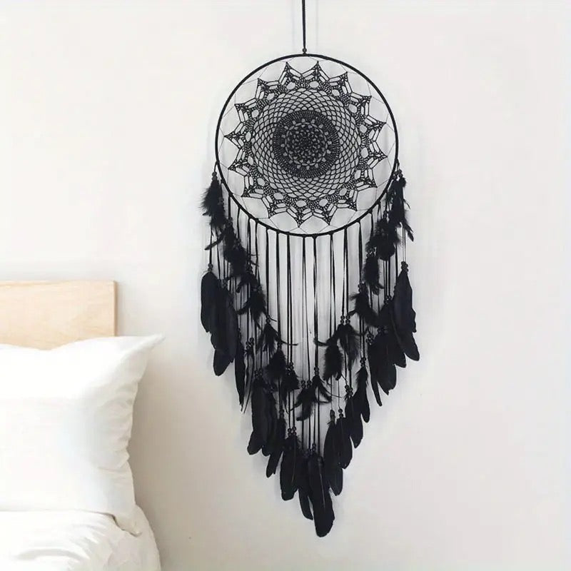 XL Boho Style Dream Catcher with Feathers