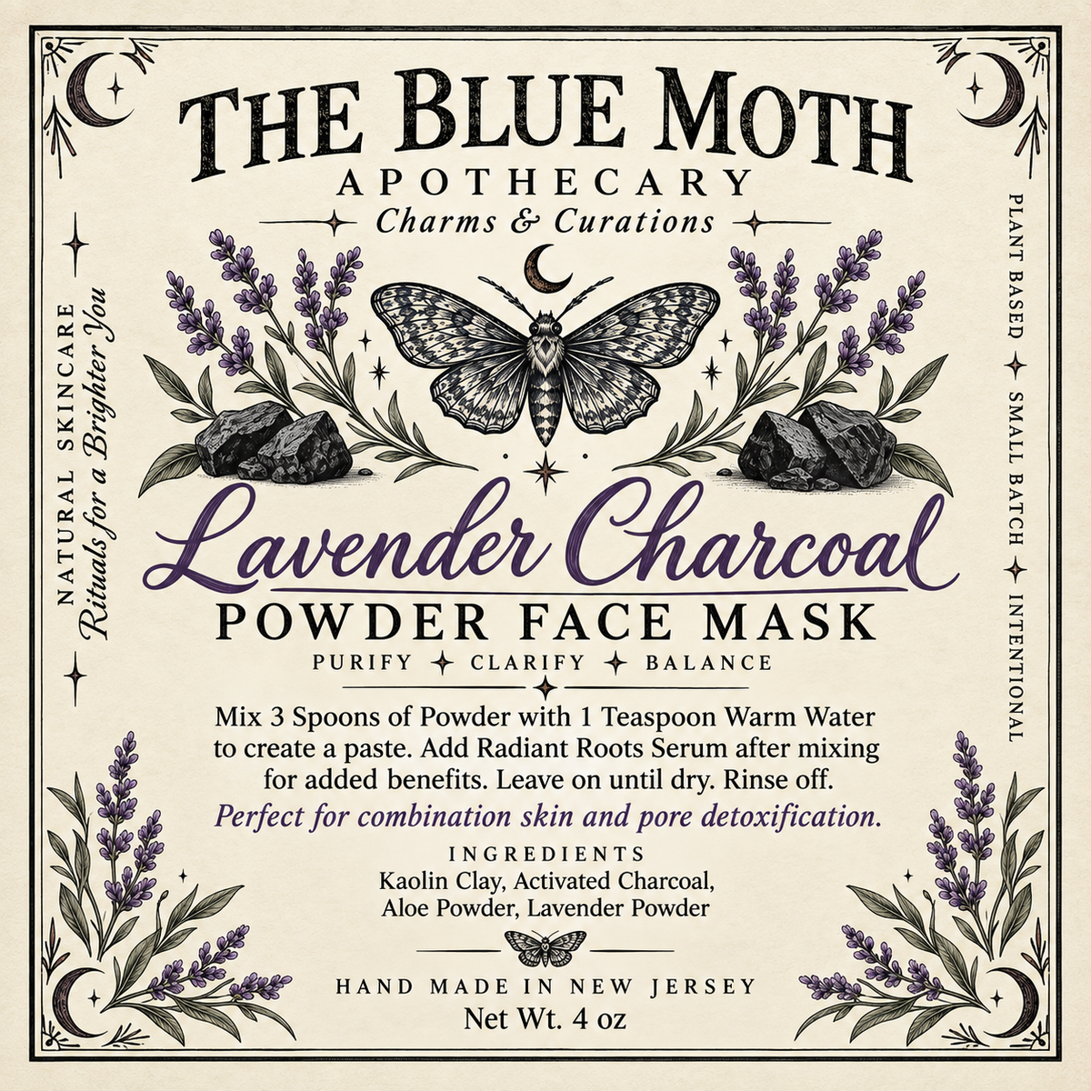 Lavender Charcoal Powder Face Mask