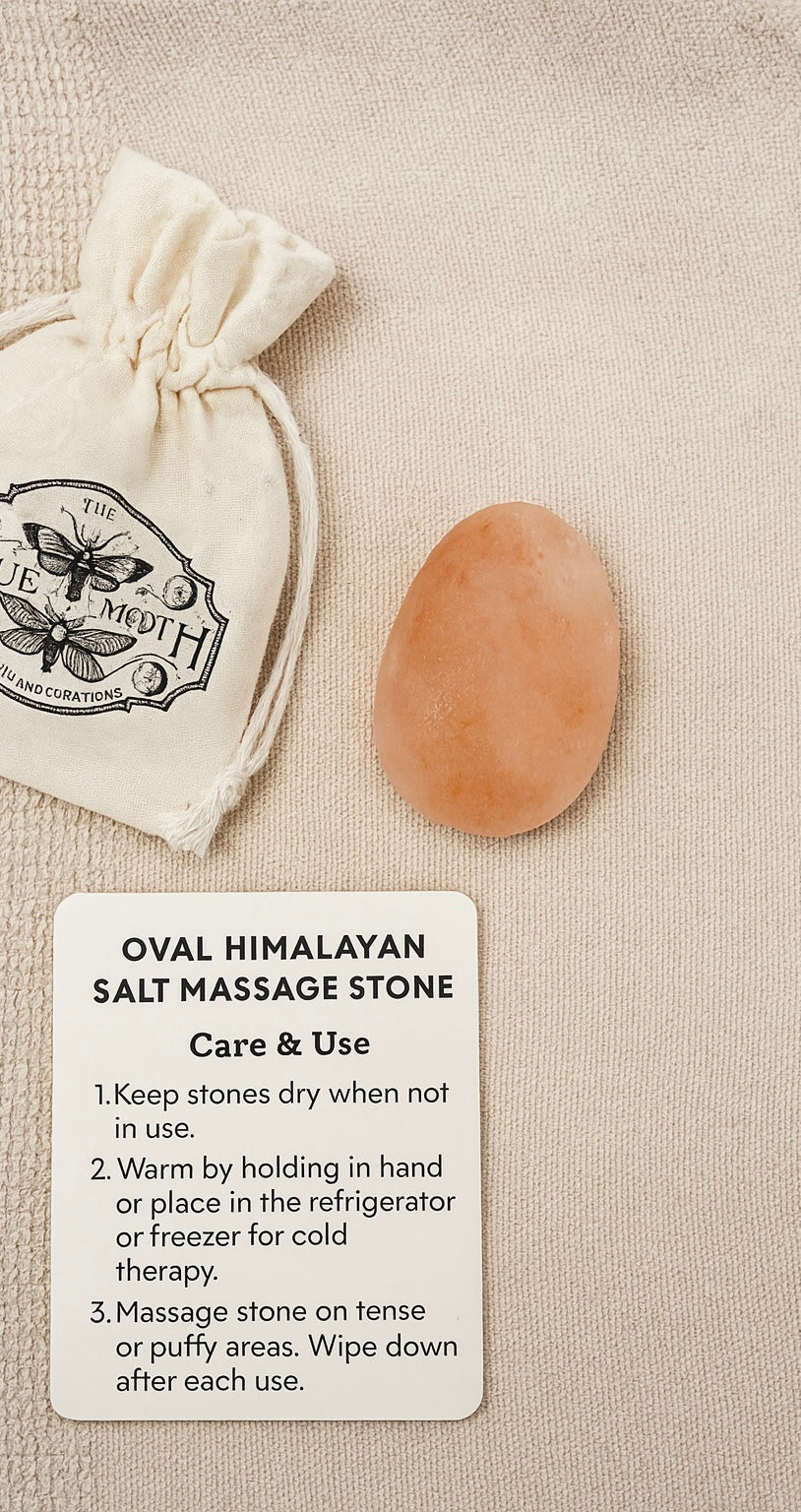 Himalayan Pink Salt Tear Drop Shaped Drainage GuaSha