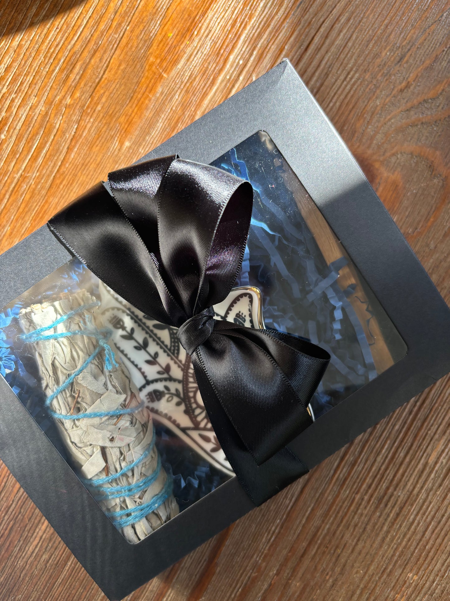 Sage, Palo Santo, Hamsa Hand Tray Gift Set