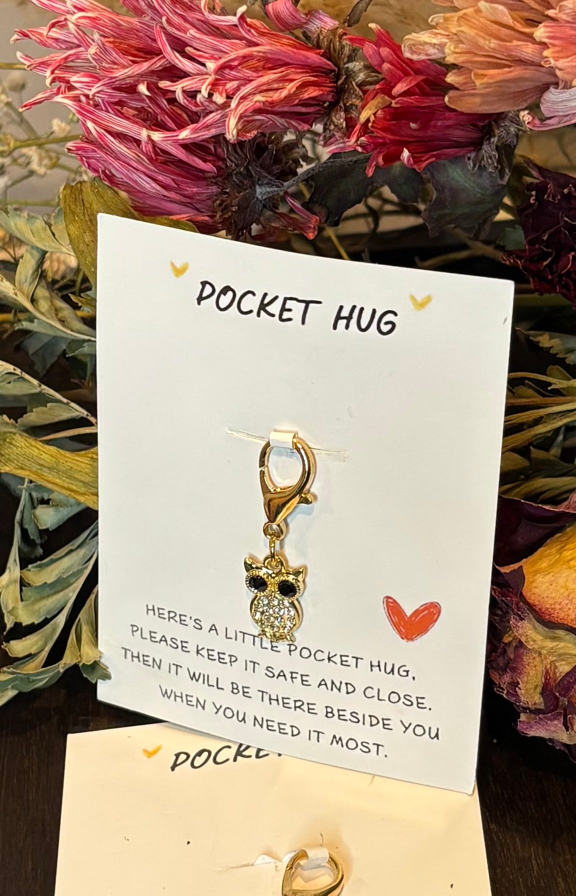 Owl Pocket Hug Charm/Keychain