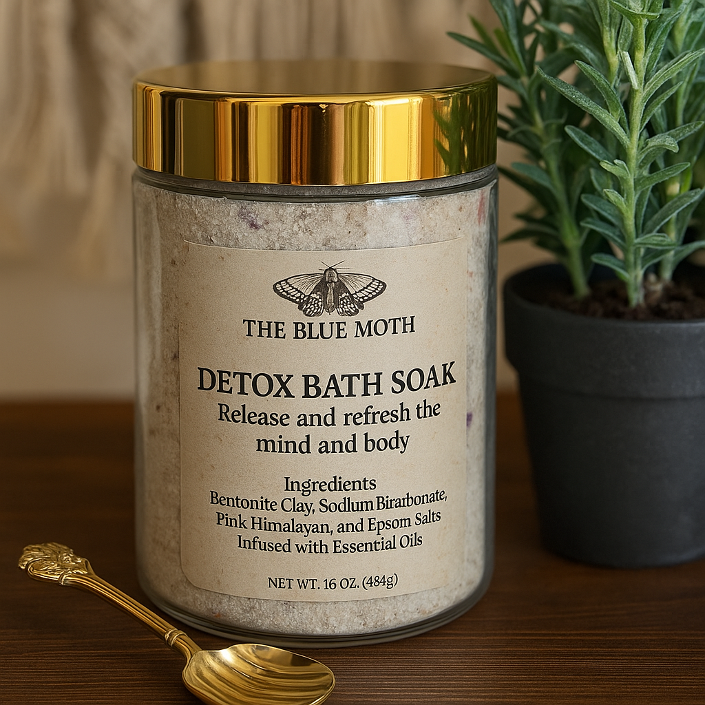 Lavender Rosemary Mint Detox Bath Soak With Wild Flowers 8oz