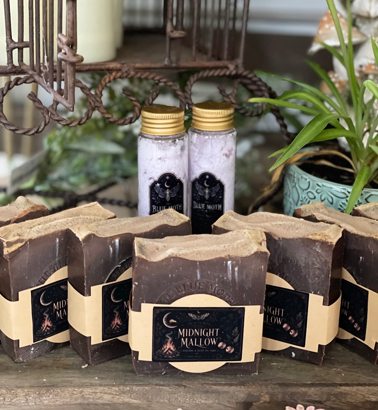MIDNIGHT MALLOW Avocado & Olive Oil JUMBO Cold Pour Hand Cut Soap