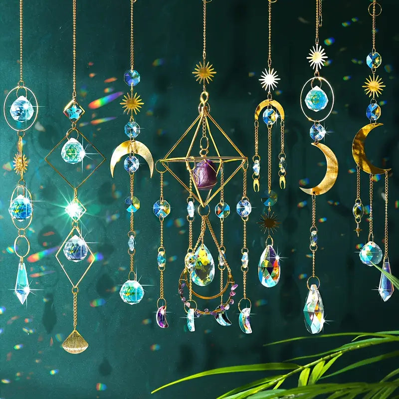 Geometric Crystal Sun Catchers