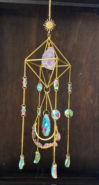 Geometric Crystal Sun Catchers