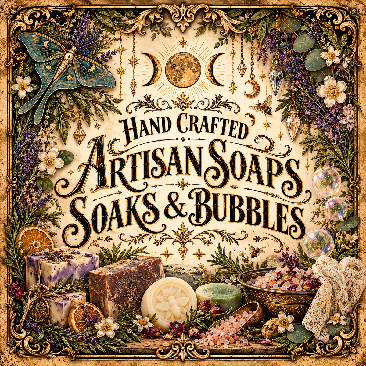 Hand Crafted Artisan Soaps, Soaks & Bubbles
