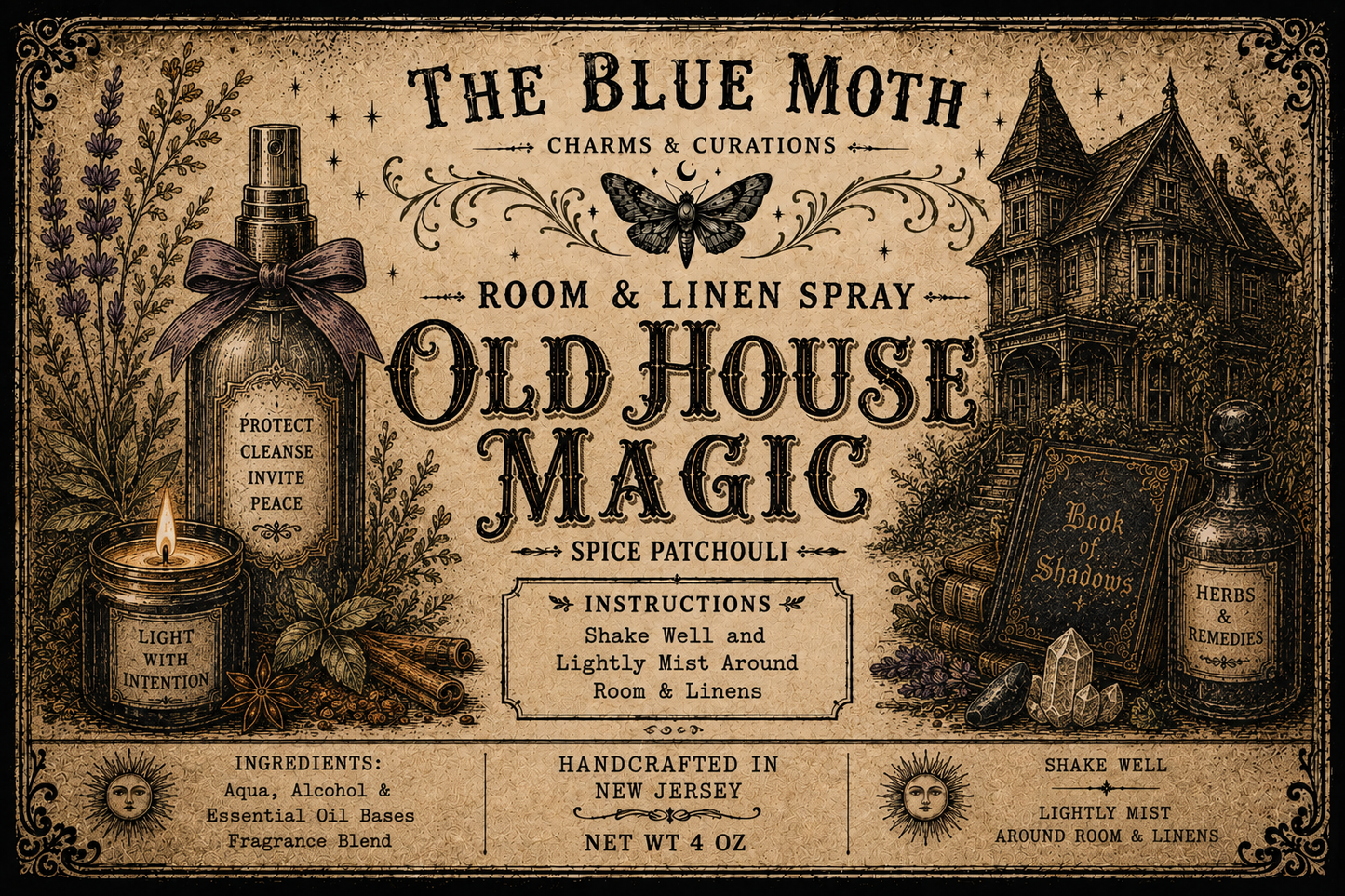 Old House Magic Room & Linen Spray 4 oz