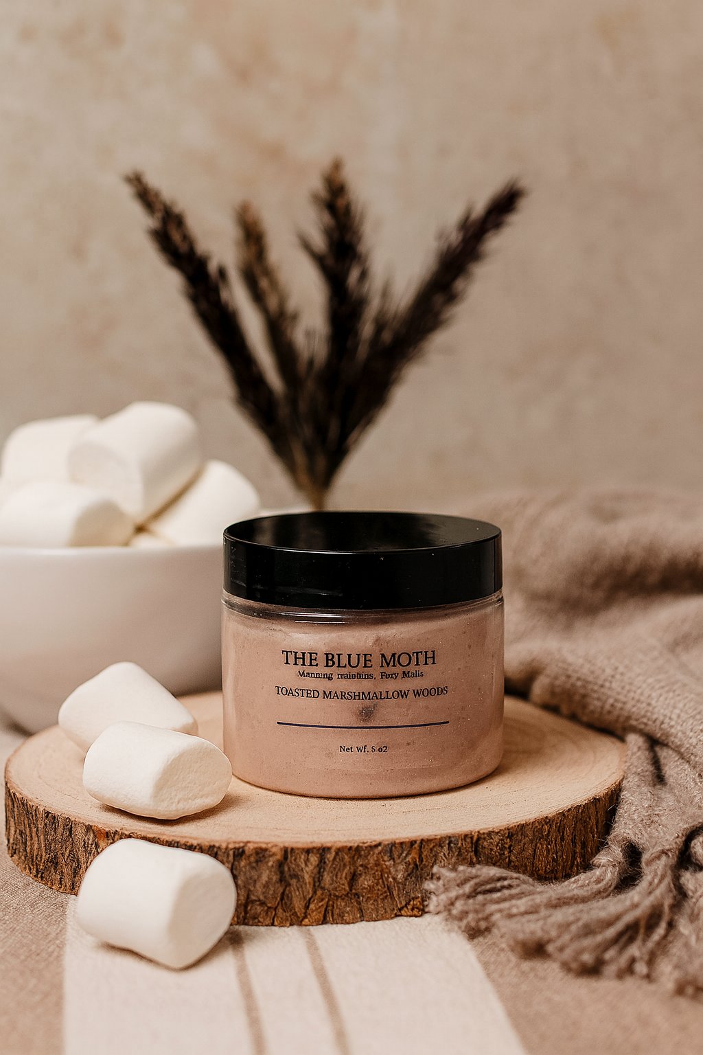 Whipped Shimmer Body Butter Toasted Marshmallow Woods and Beach Butter 5oz