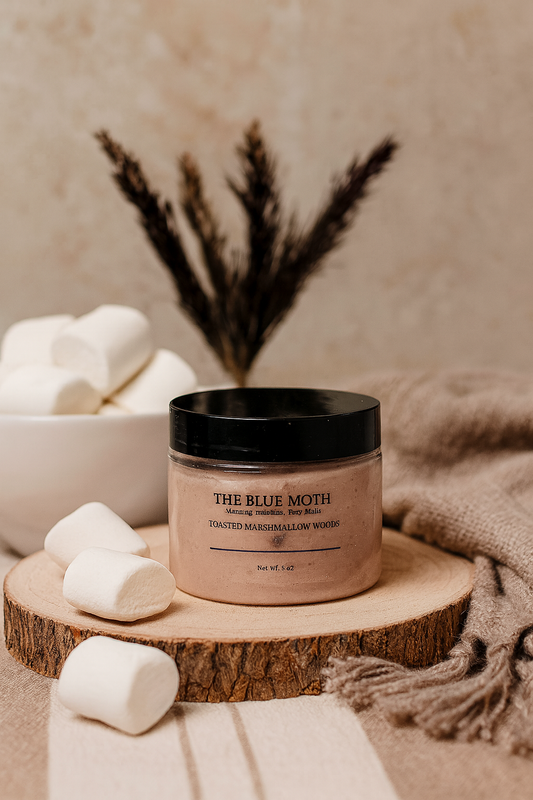 Whipped Shimmer Body Butter Toasted Marshmallow Woods and Beach Butter 5oz