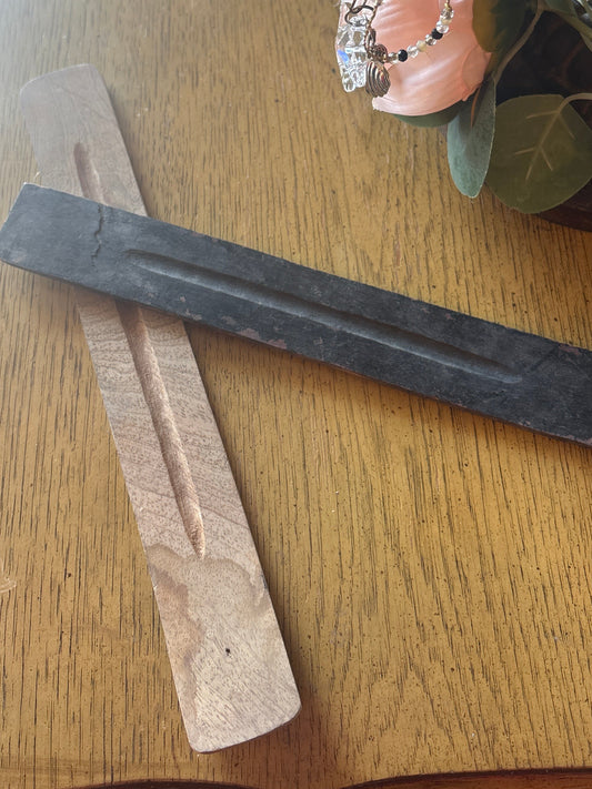 Hand Carved Wood Incense Stick Holder