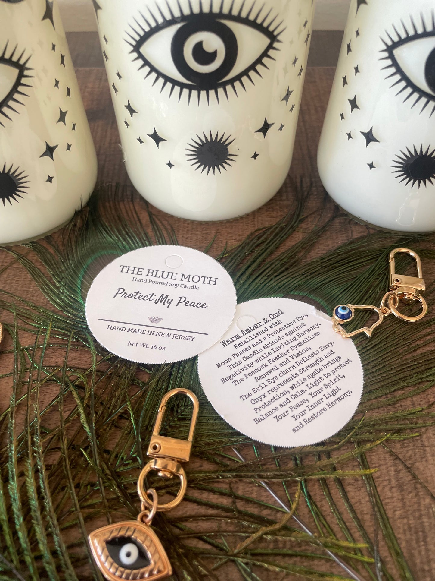 16oz PROTECT MY PEACE Pillar SOY Candle