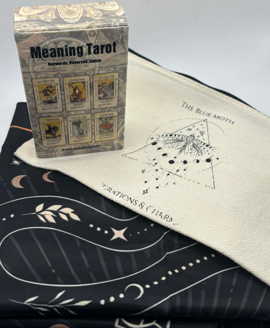 Tarot Deck, Cloth, & Canvas Bag