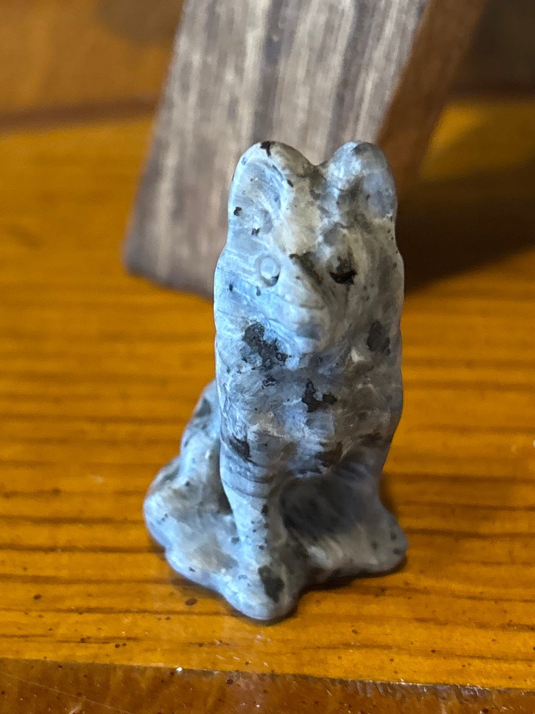 Crystal Gemstones Moon, Wolf, Owl, or Rabbit Figurine