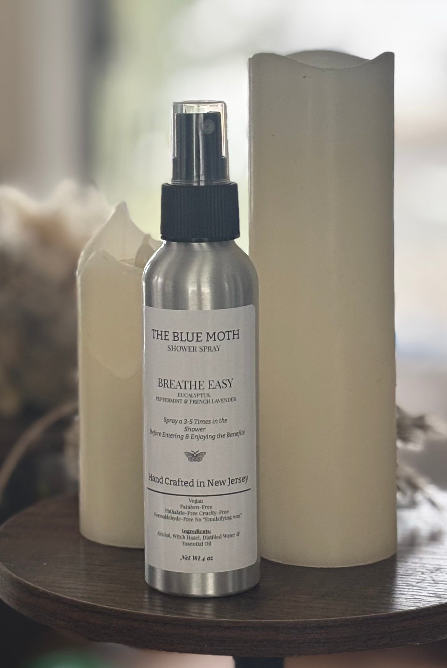 4oZ Breathe Easy Made with Essential Oil Luxury Shower Spray