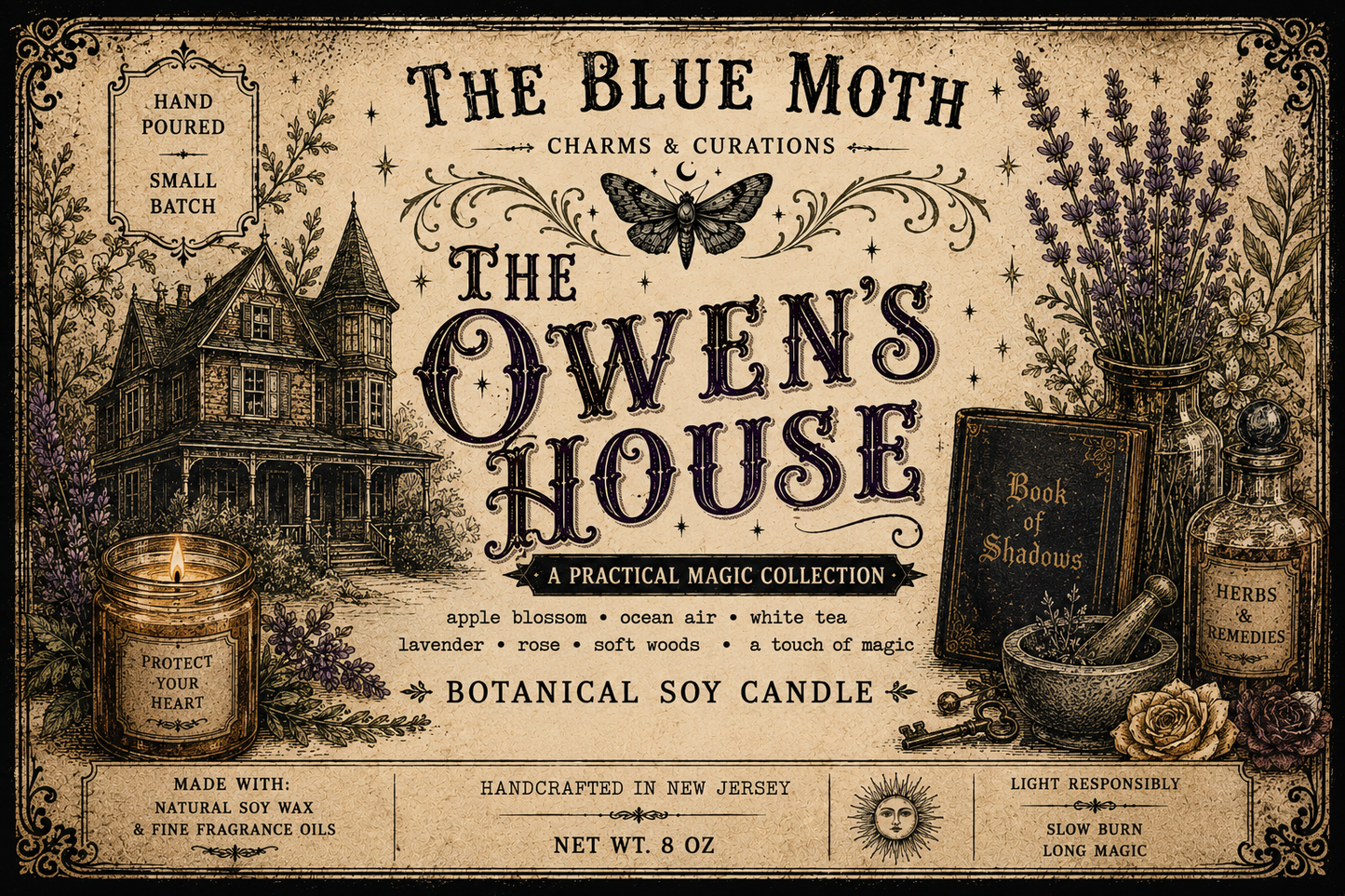 Owens House 8oz Hand Poured Soy Candle