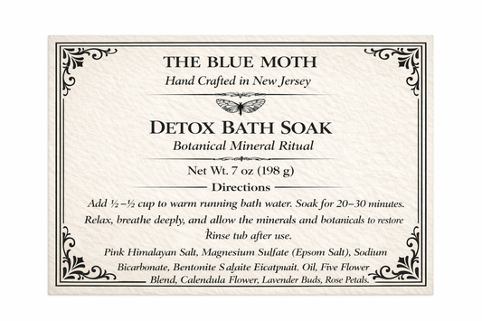 Lavender Rosemary Mint Detox Bath Soak With Wild Flowers 7oz