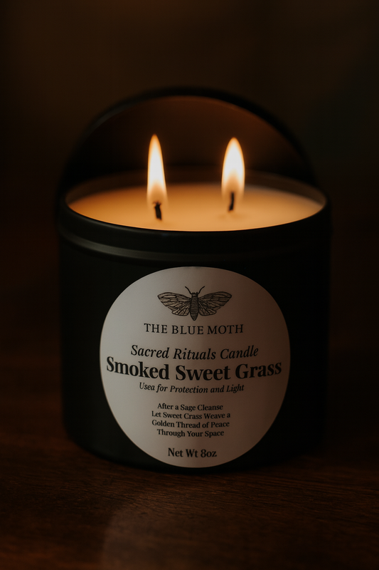 8oz Sweet Grass Charged Tin Candle