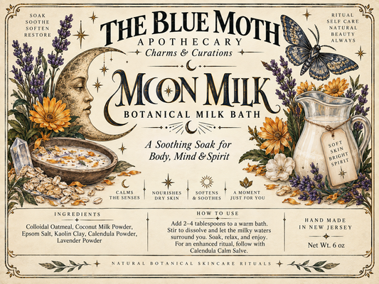 Moon Milk 6 oz Calming & Skins Soothing Bath Soak