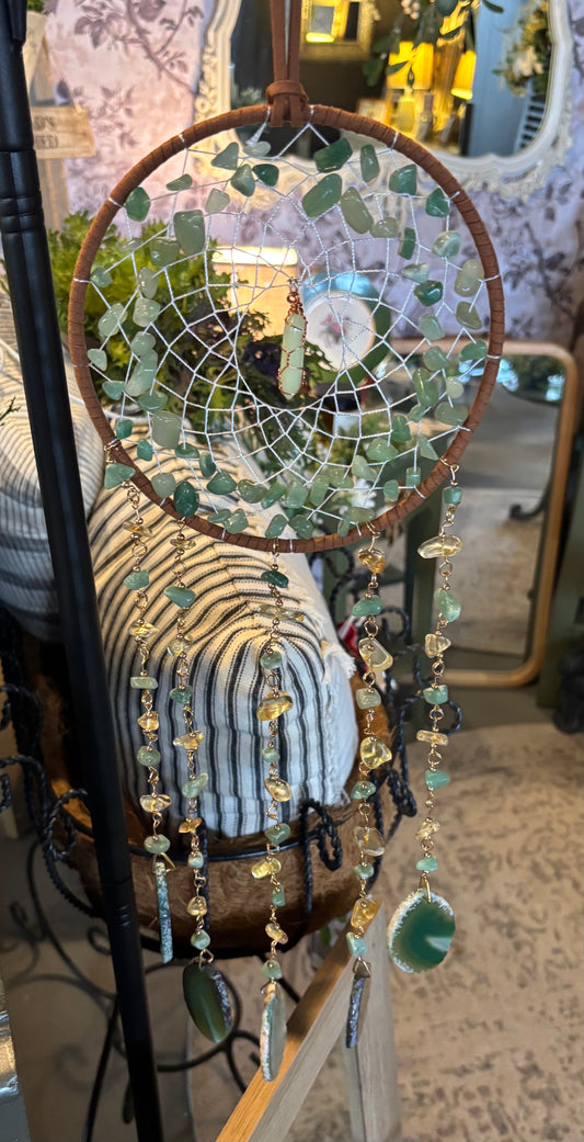 Green Agate Suncatcher