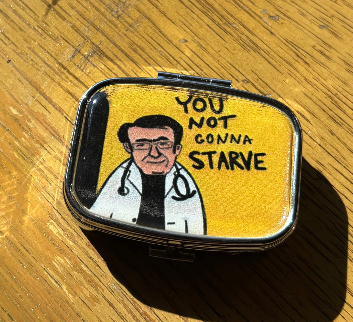 Vintage Pill Case Pocket Sized Herbs, Candy & Treasures