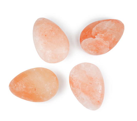 Himalayan Pink Salt Tear Drop Shaped Drainage GuaSha
