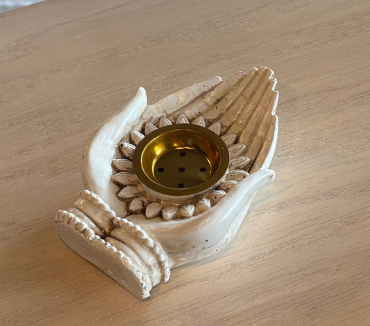 Sacred Hand Incense Cone Burner
Resin Incense Holder