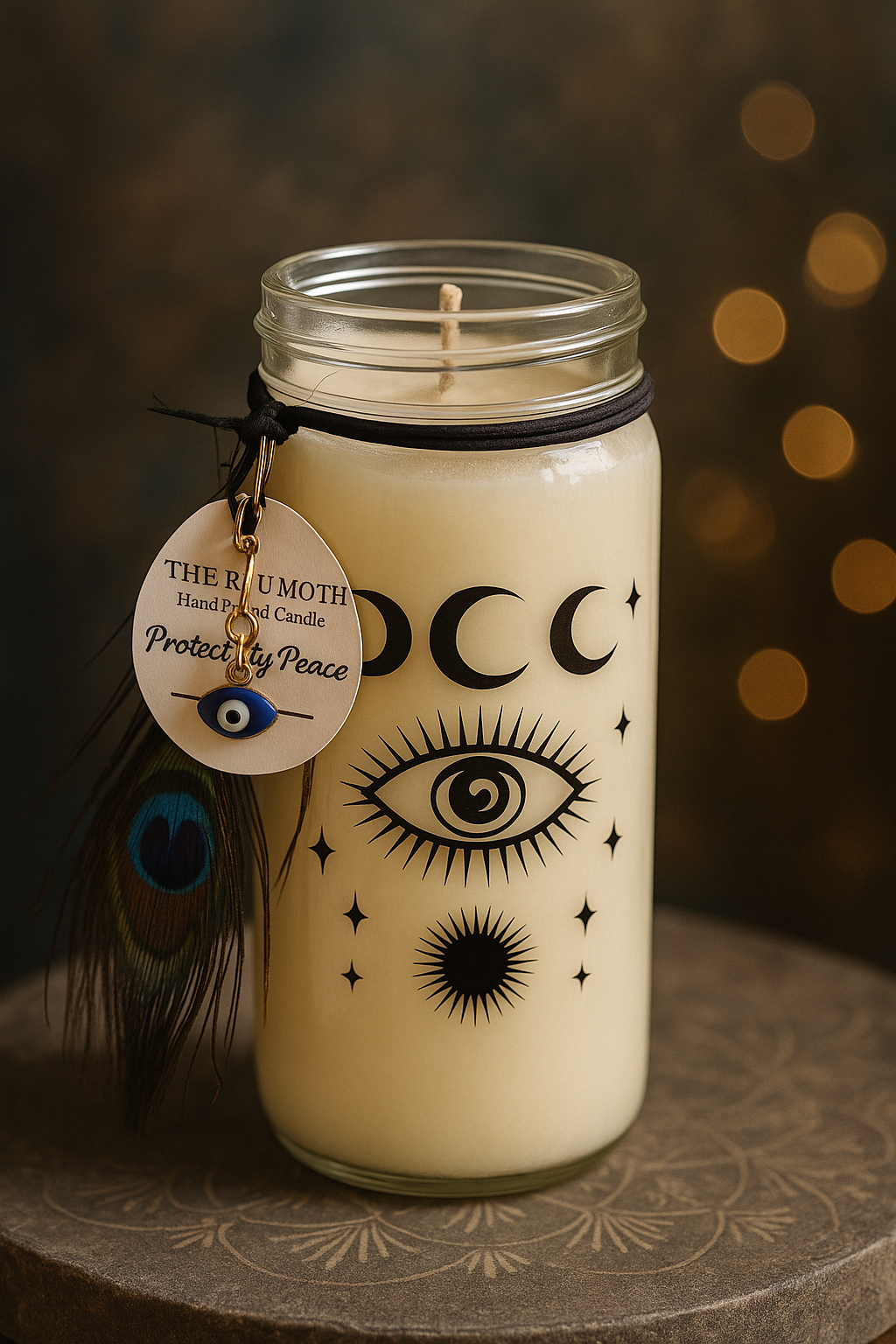 16oz PROTECT MY PEACE Pillar SOY Candle