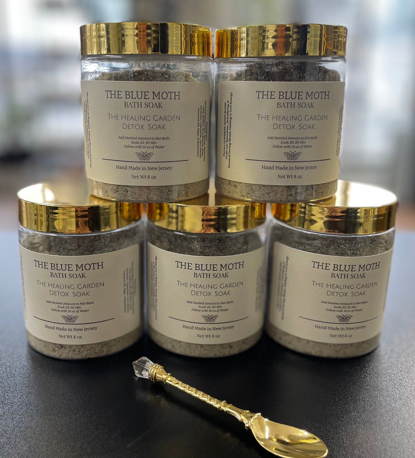 Lavender Rosemary Mint Detox Bath Soak With Wild Flowers 8oz