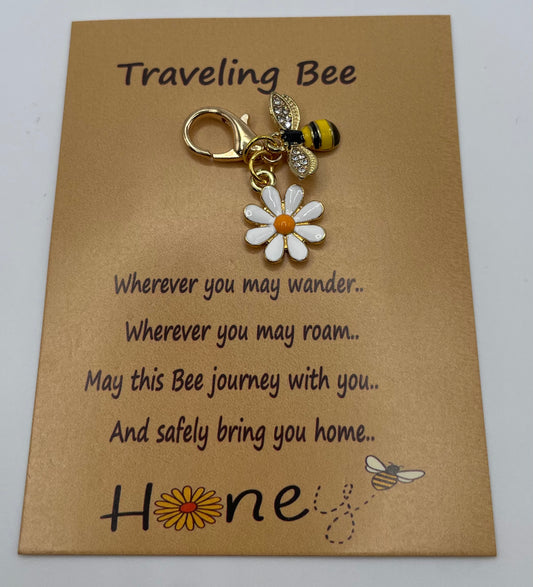 Travel Bumble BeeUnique Gift Keychain New Driver Gift Whimsical Honeymoon, Business Trip, Motorcycle