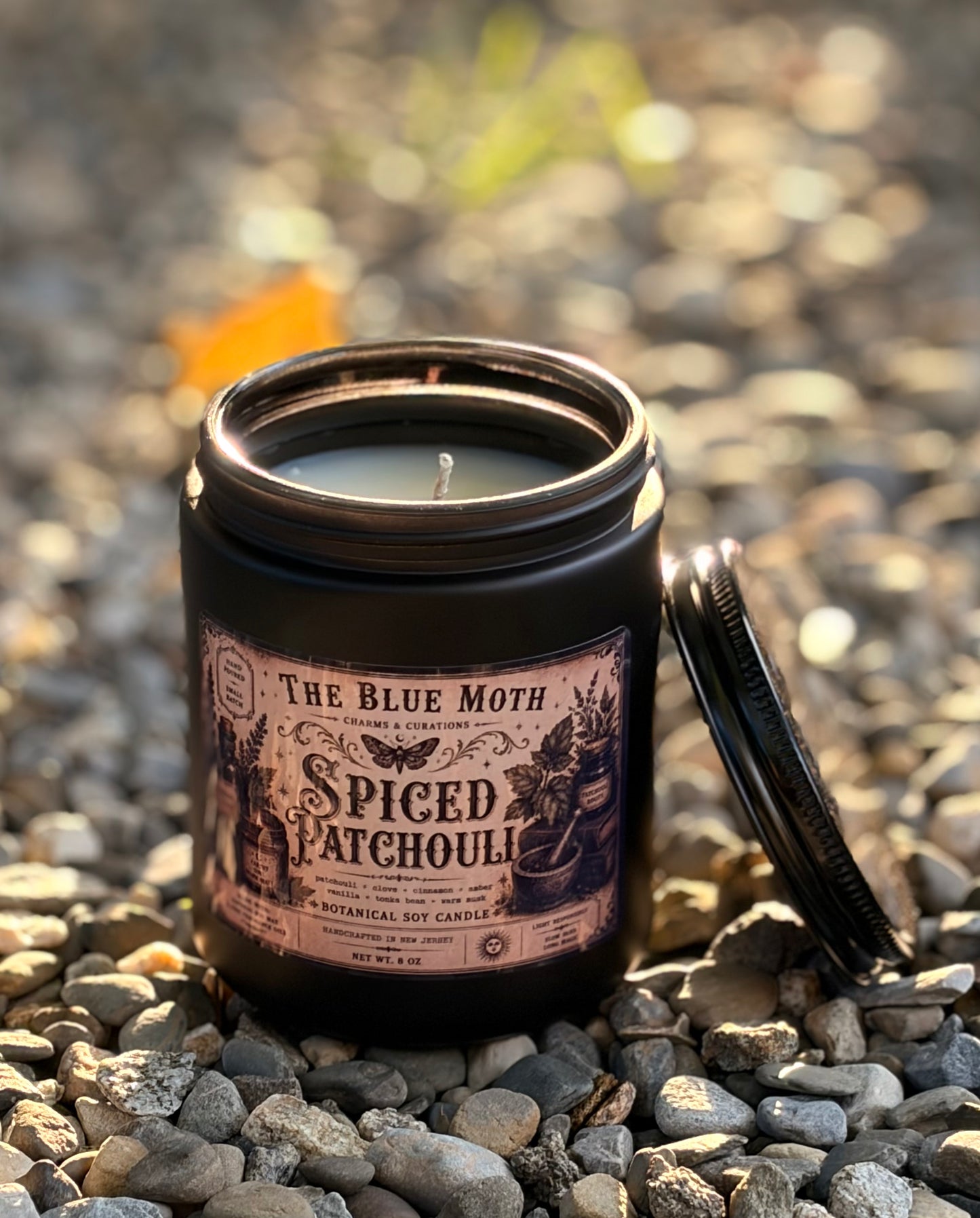 Spiced Patchouli 8oz Hand Poured Soy Candle
